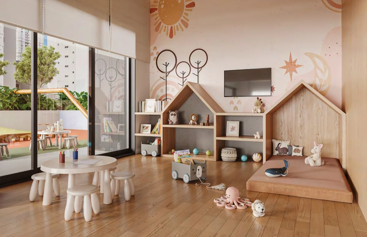 Espaço kids do Edifício Clarté
