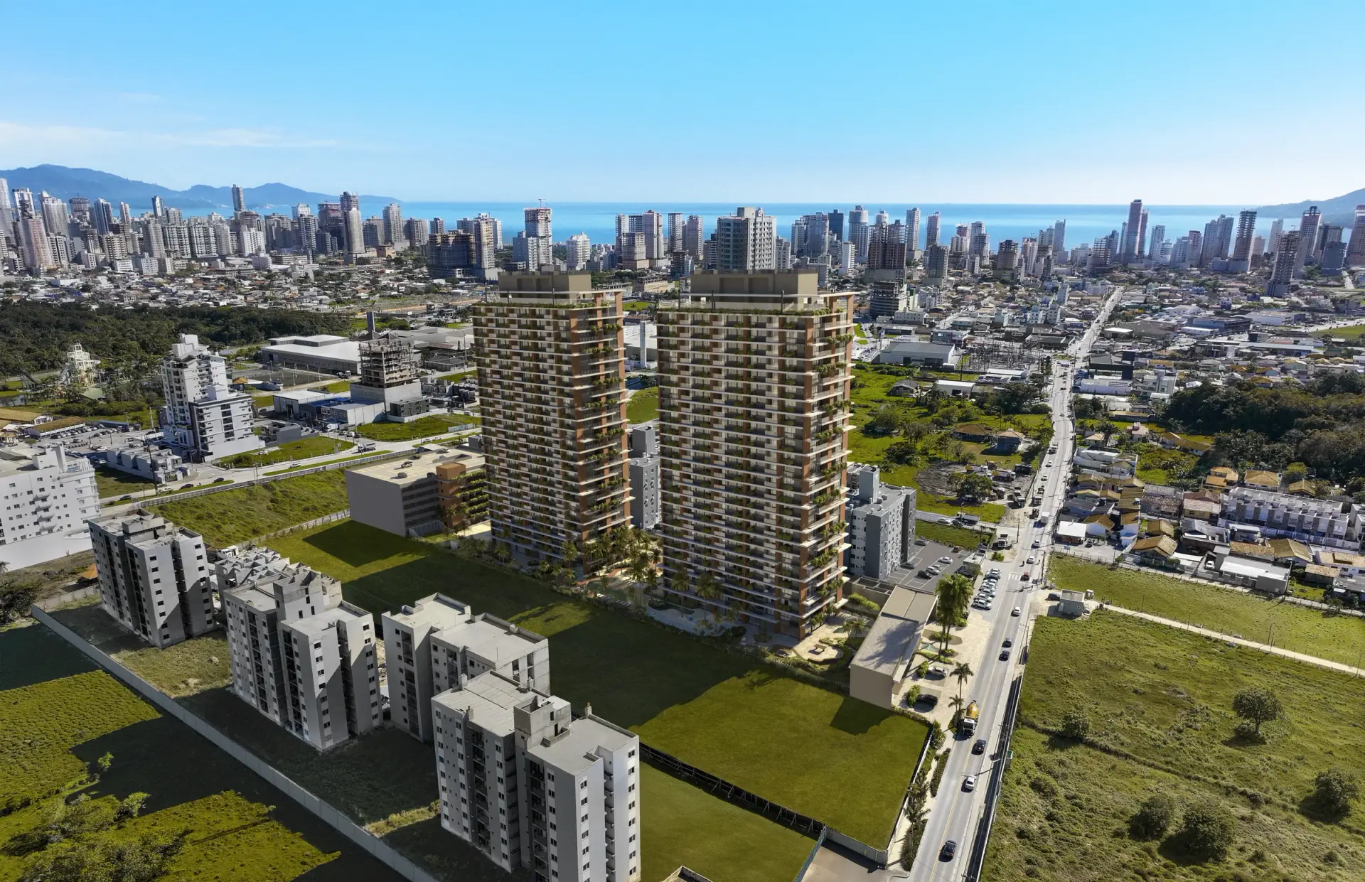 Fachada do Isla Residencial Clube em Porto Belo — SC