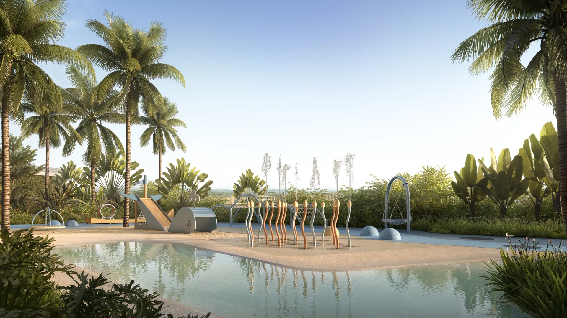 Playground e Acqua Play do Isla Residencial Clube